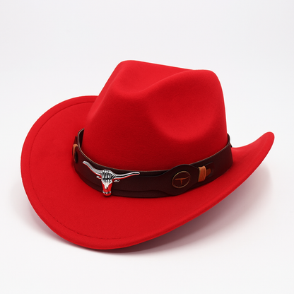 Western Style Vegan Leather Cowboy Hat
