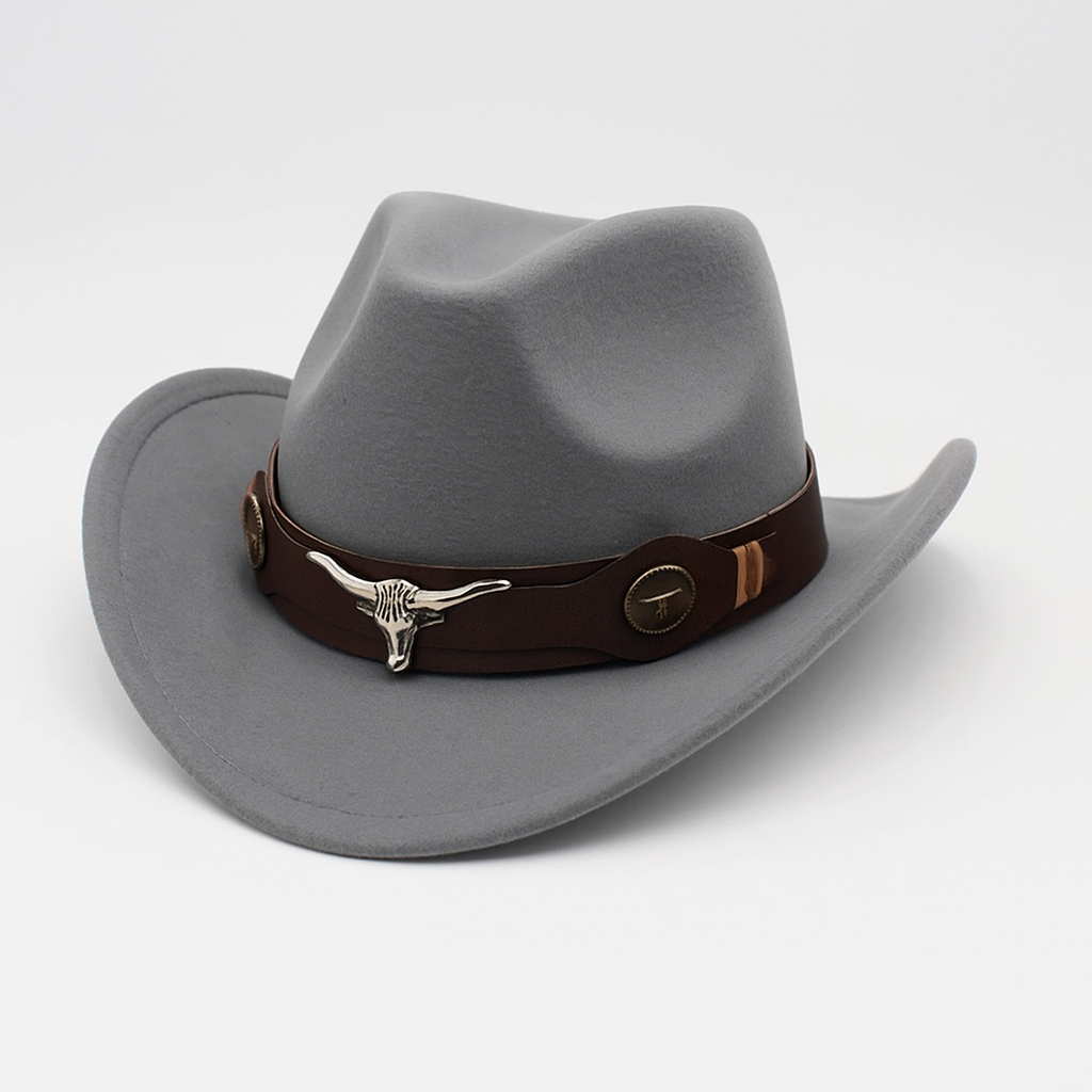 Western Style Vegan Leather Cowboy Hat