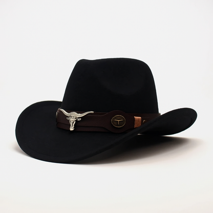 Western Style Vegan Leather Cowboy Hat
