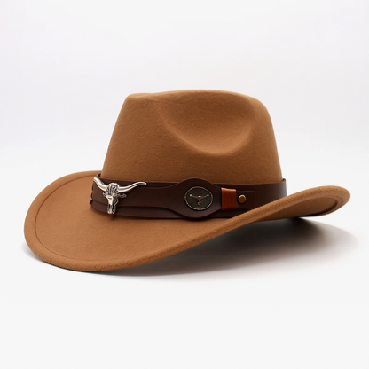 Western Style Vegan Leather Cowboy Hat
