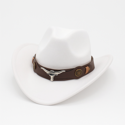 Western Style Vegan Leather Cowboy Hat