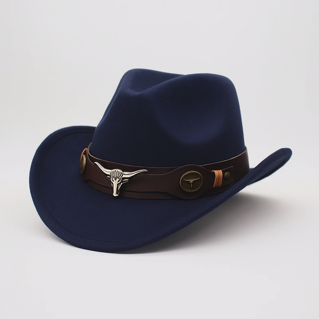 Western Style Vegan Leather Cowboy Hat