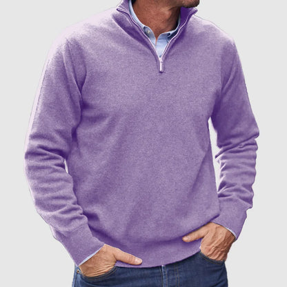 Classic Crew Neck Cashmere Men's Sweater