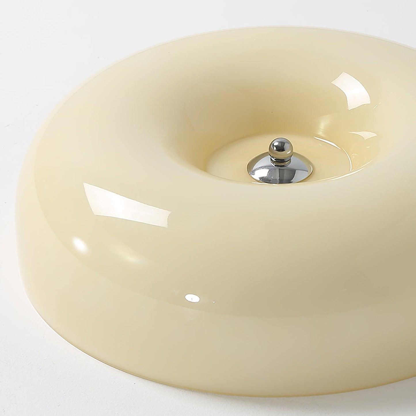 Soft White Glass Semi-Flush Ceiling Light Fixtures