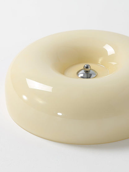 Soft White Glass Semi-Flush Ceiling Light Fixtures