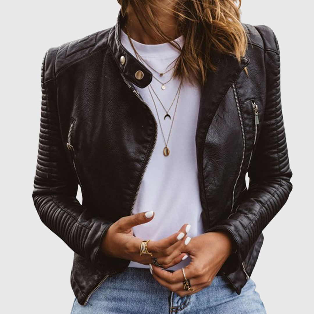 Authentic Premium Leather Biker Jacket - OutfitLondon