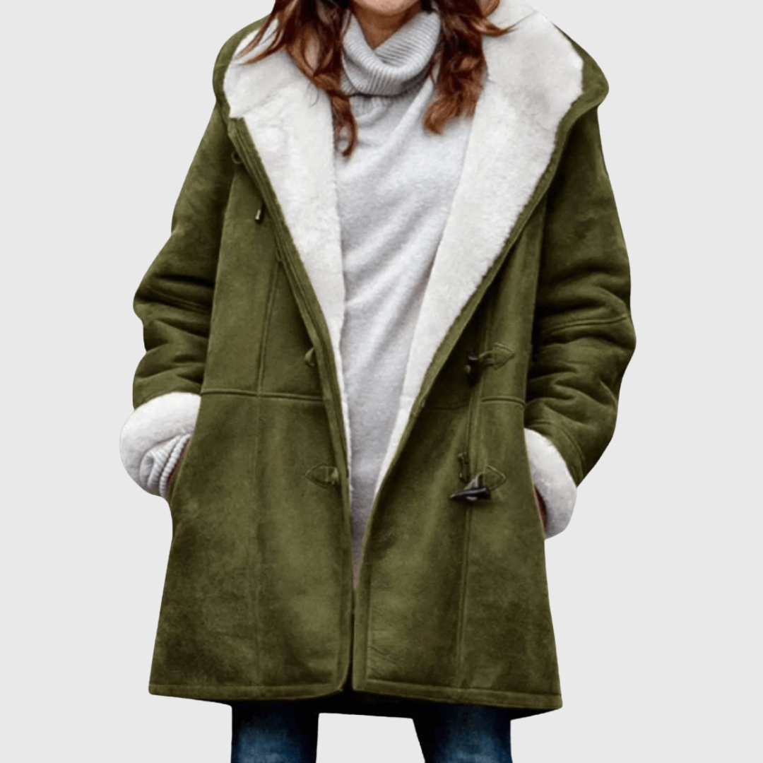 Cozy Faux Suede Winter Coat - OutfitLondon