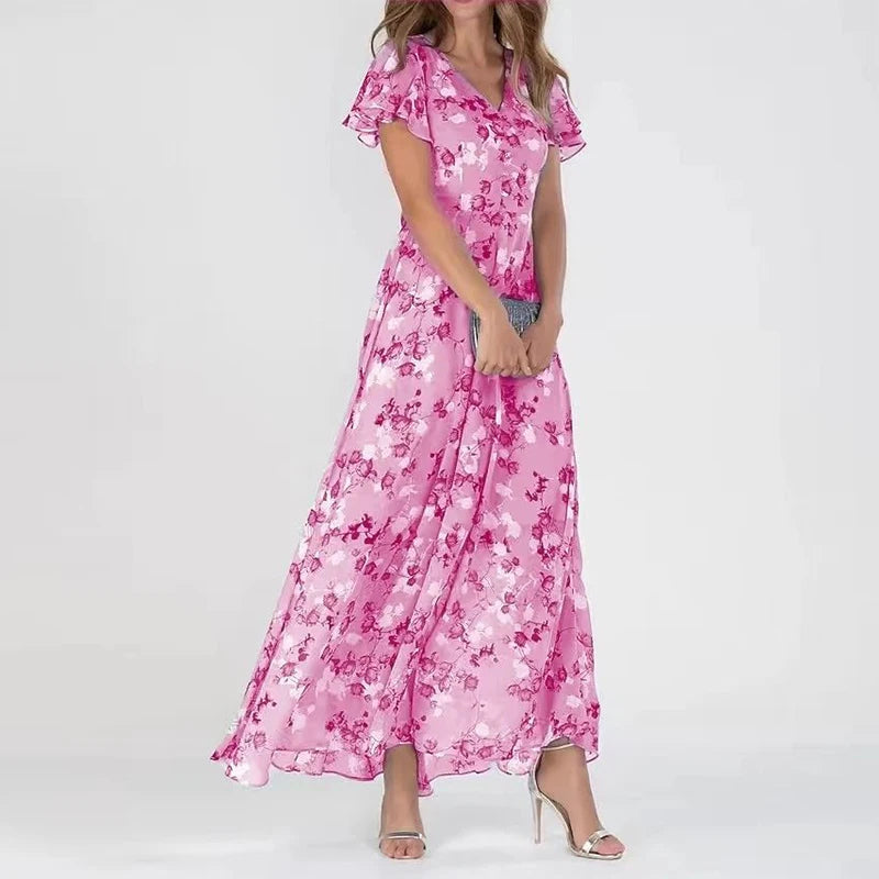 Women's Elegant Lightweight Summer Dress with Flattering Fit