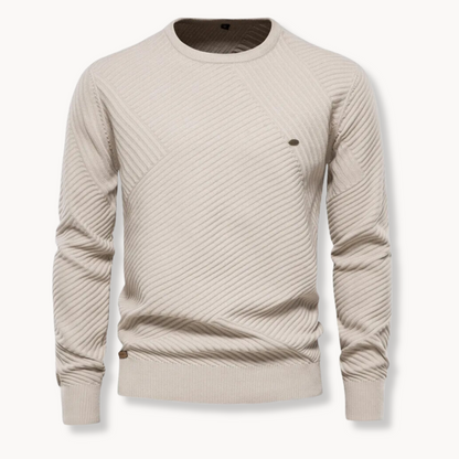 Classic Fit Crewneck Sweater - Soft Ribbed Trim