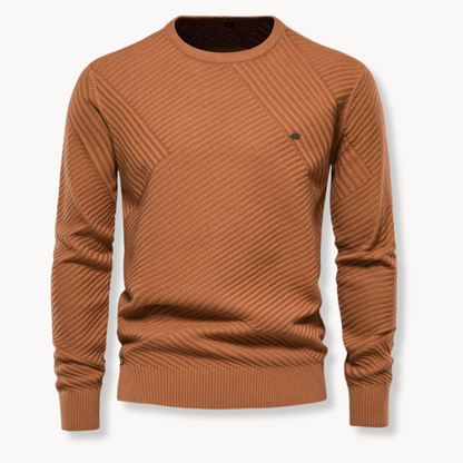 Classic Fit Crewneck Sweater - Soft Ribbed Trim