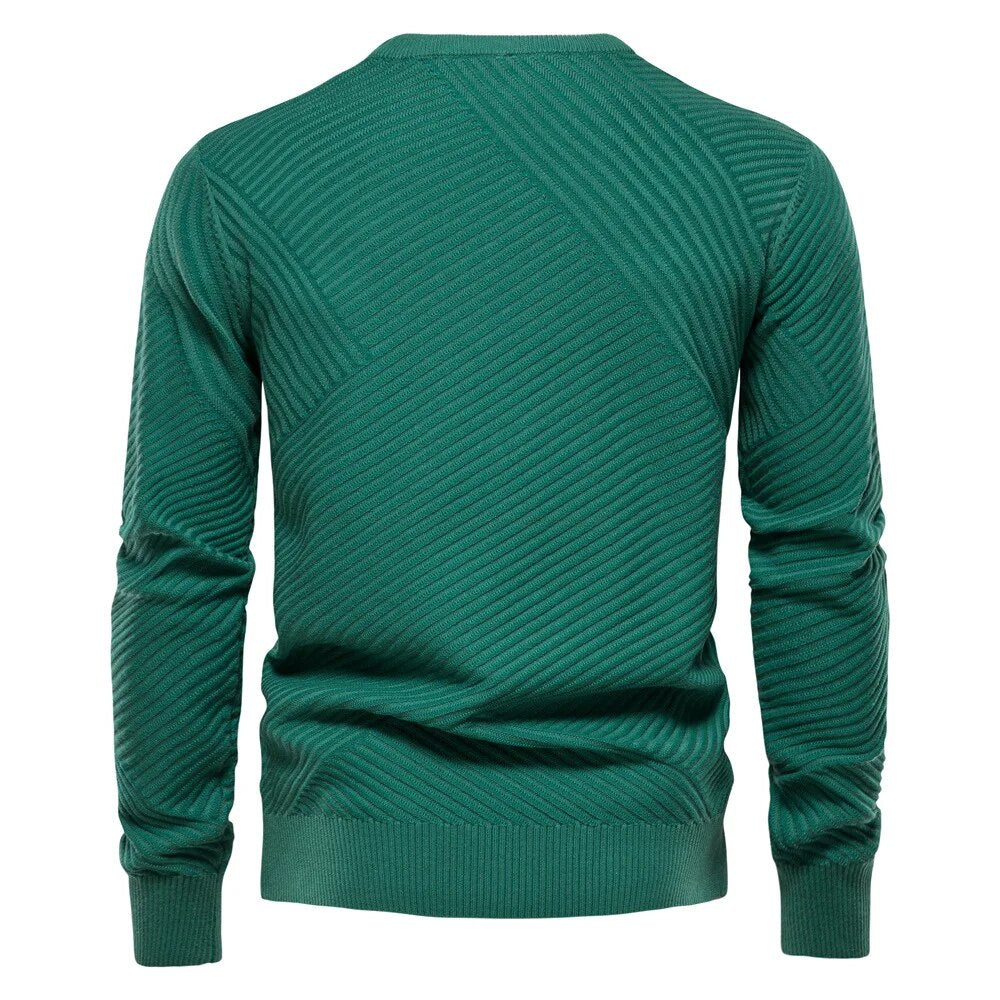 Classic Fit Crewneck Sweater - Soft Ribbed Trim