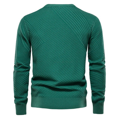 Classic Fit Crewneck Sweater - Soft Ribbed Trim