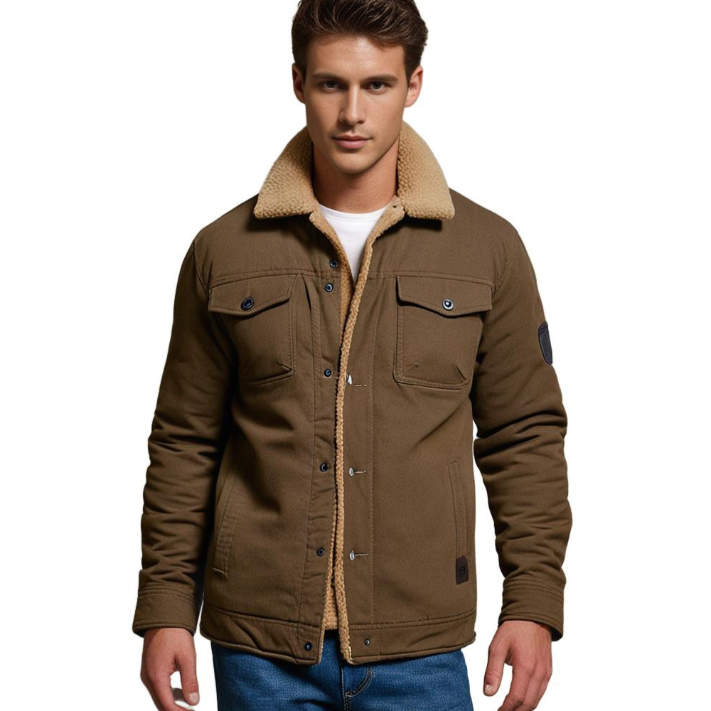 Men's Sherpa Lined Winter Jacket