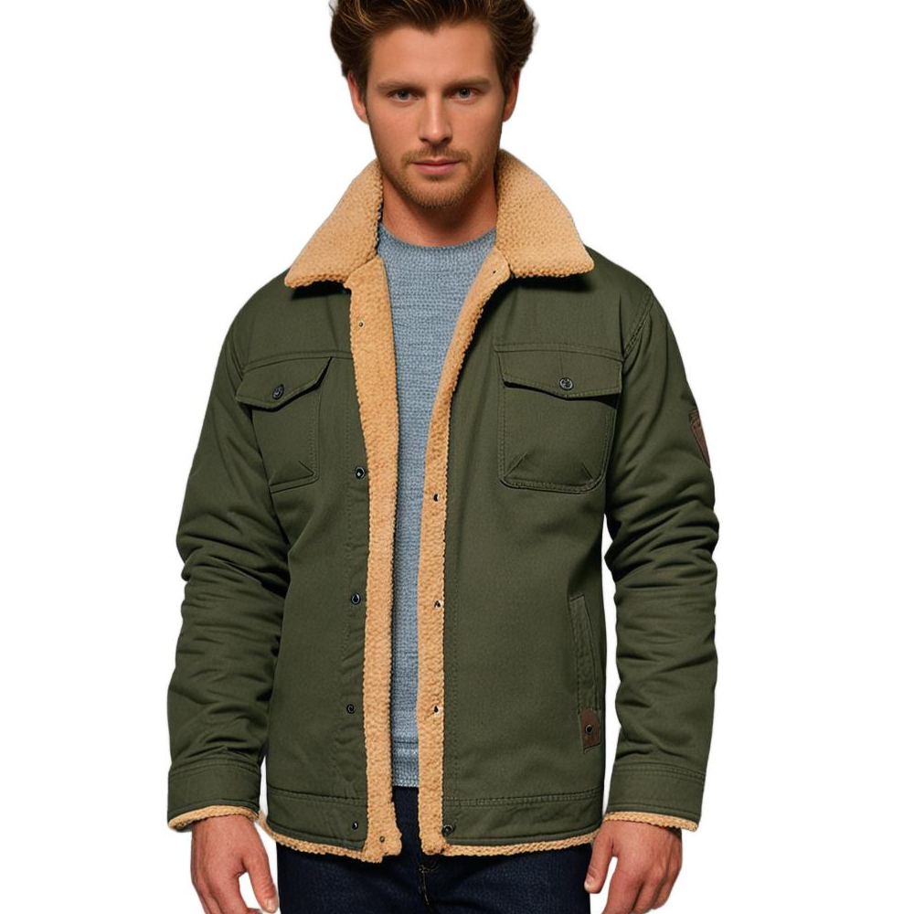 Men's Sherpa Lined Winter Jacket