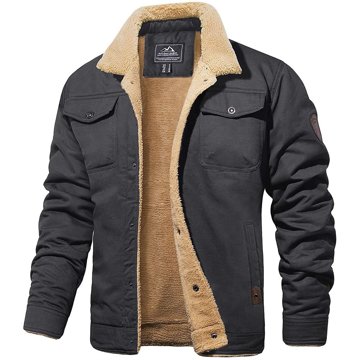 Men's Sherpa Lined Winter Jacket