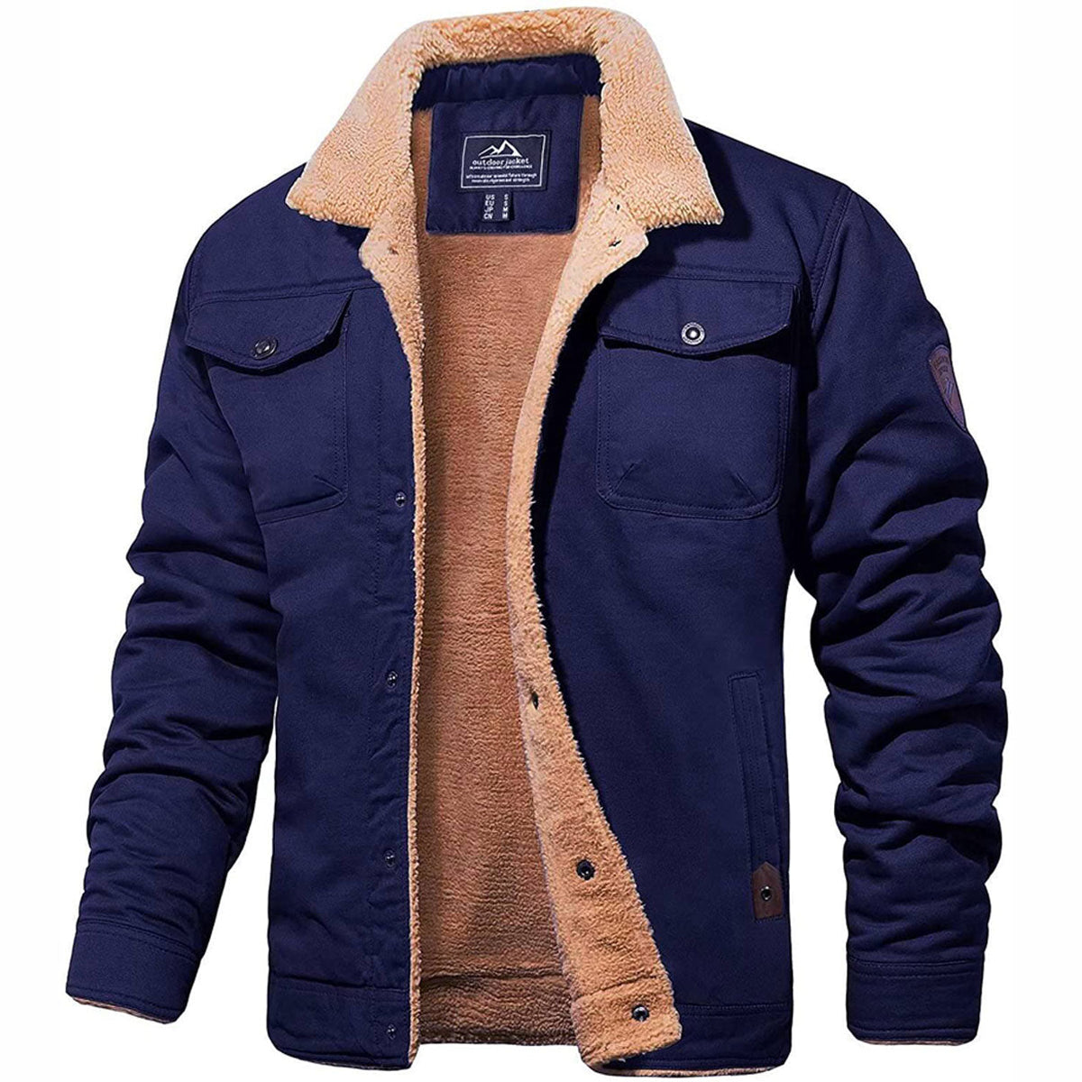 Men's Sherpa Lined Winter Jacket