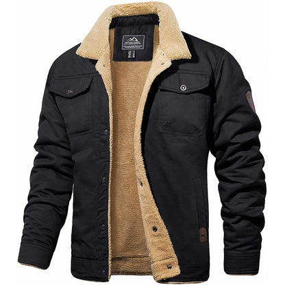 Men's Sherpa Lined Winter Jacket - OutfitLondon