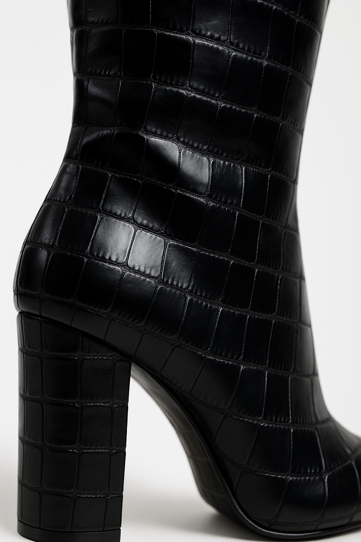 Tall Fitted Ankle Boots with High Heels