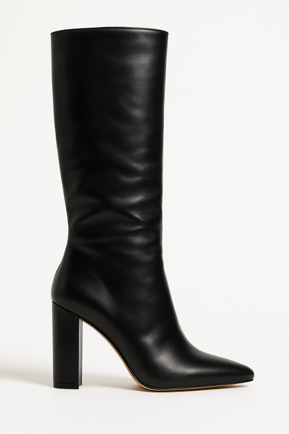 Tall Fitted Ankle Boots with High Heels