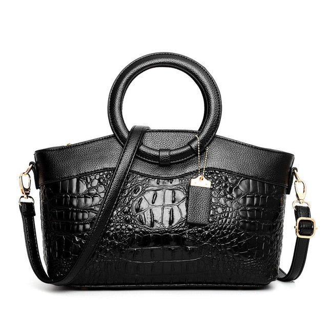 Premium PU Leather Tote Handbag with Classic Style
