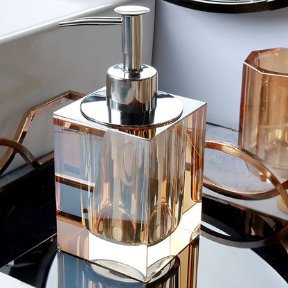 Elegant Transparent Bathroom Decor Set
