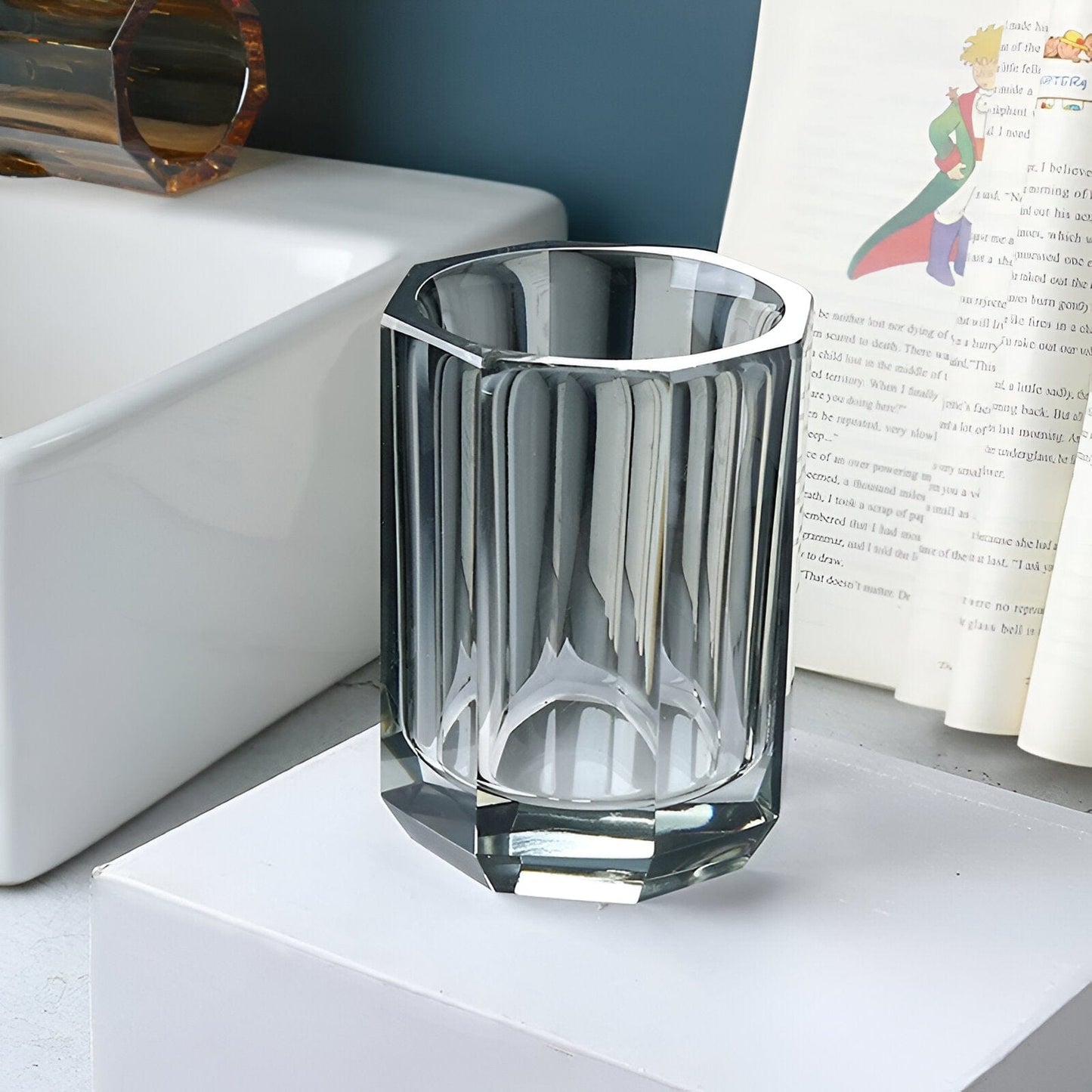Elegant Transparent Bathroom Decor Set