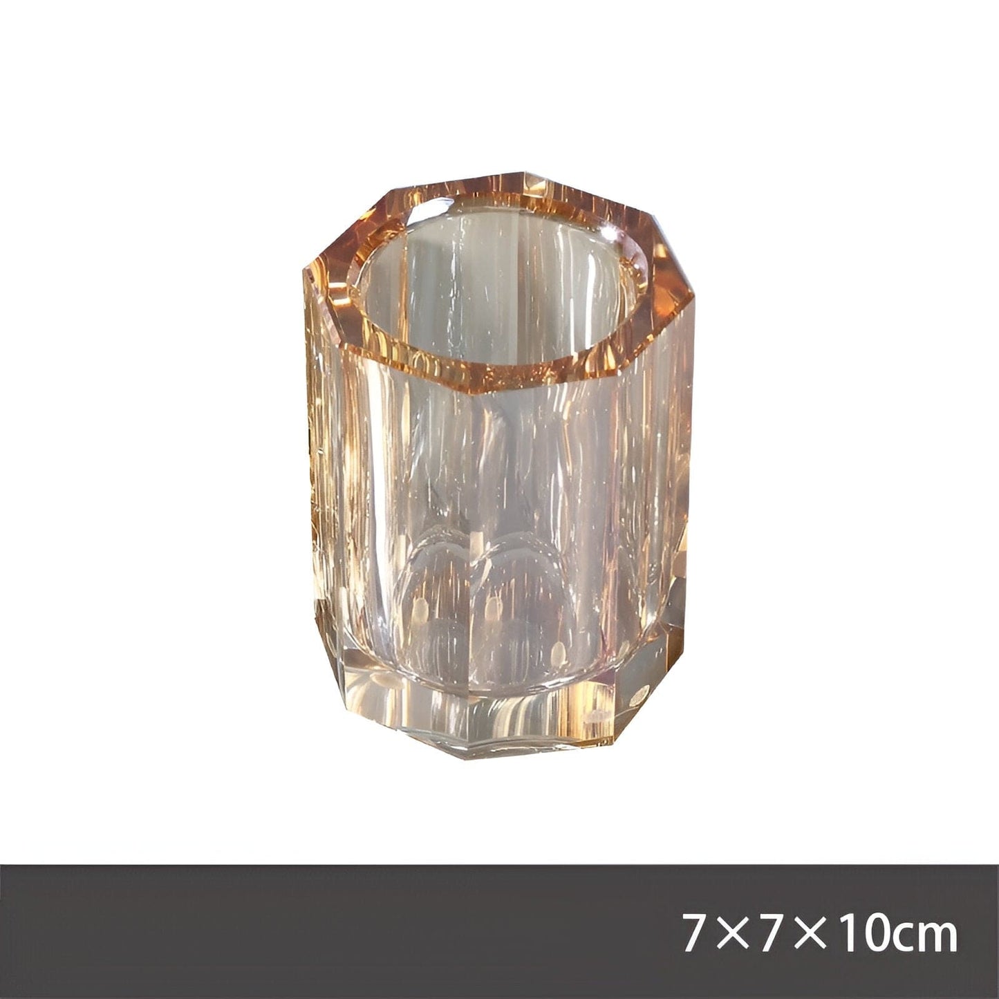 Elegant Transparent Bathroom Decor Set