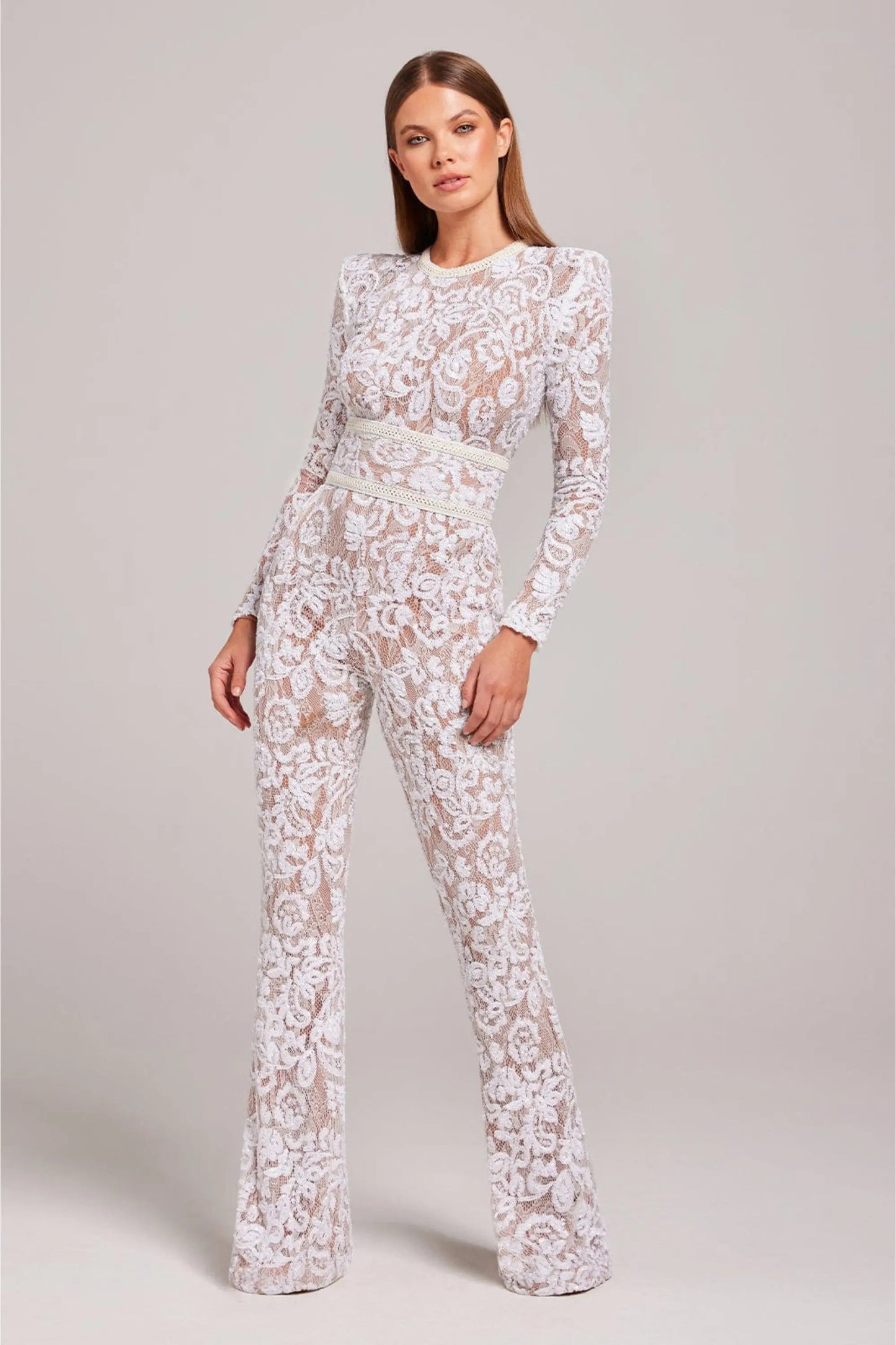 Women's Elegant Crystal Bodysuit - OutfitLondon