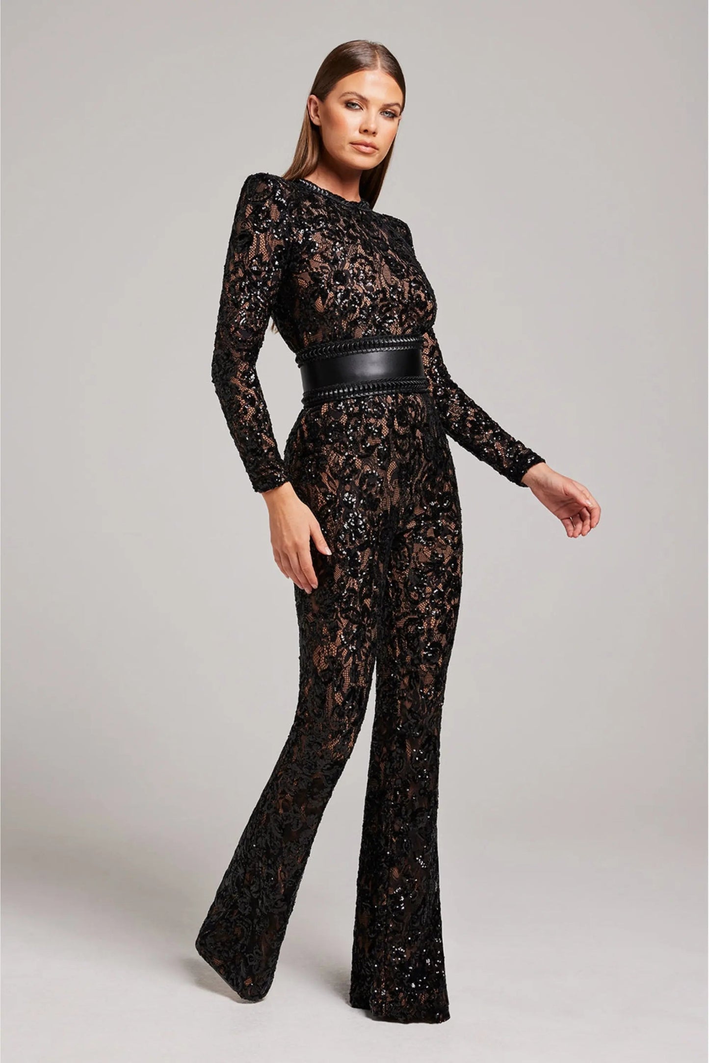Women's Elegant Crystal Bodysuit