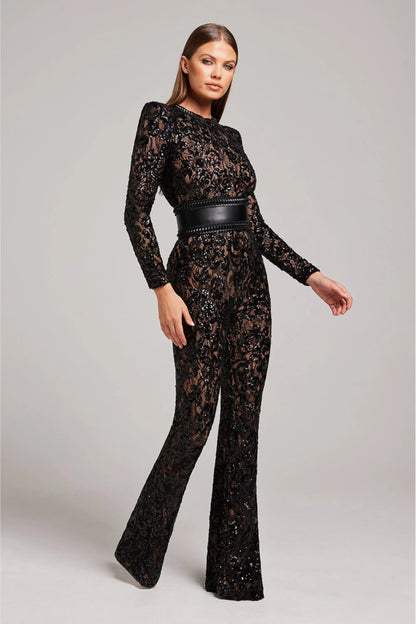 Women's Elegant Crystal Bodysuit