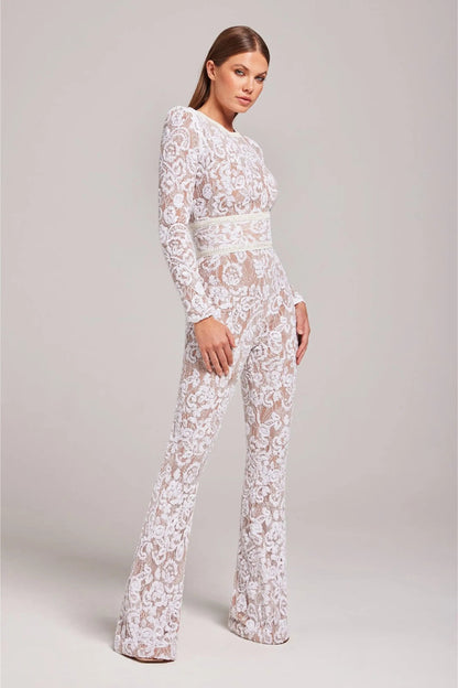 Women's Elegant Crystal Bodysuit