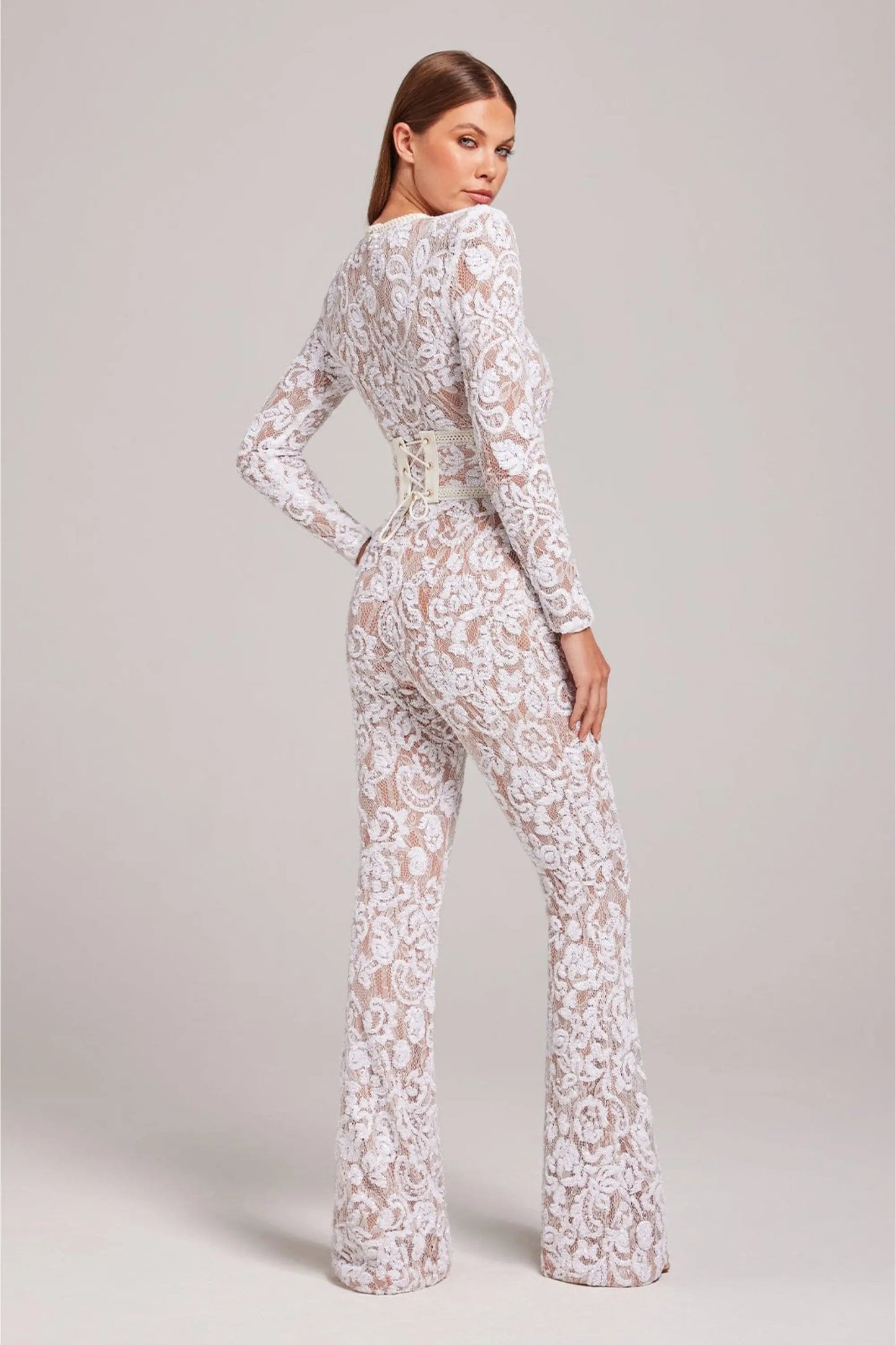 Women's Elegant Crystal Bodysuit