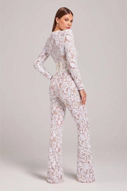 Women's Elegant Crystal Bodysuit