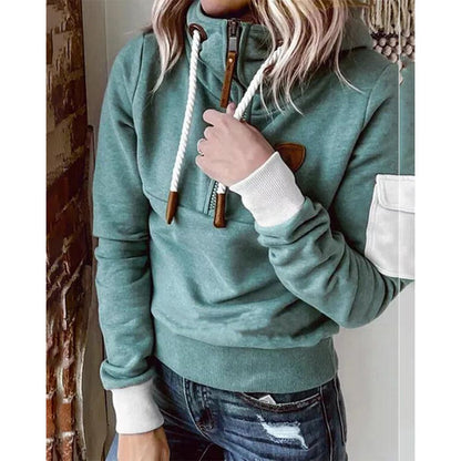 Women's Fleece Lined Half Zip Hoodie