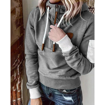 Women's Fleece Lined Half Zip Hoodie
