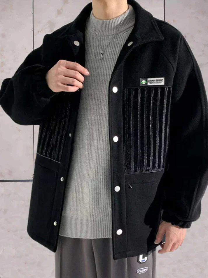Rugged Cotton Relaxed Fit Men's Jacket - OutfitLondon