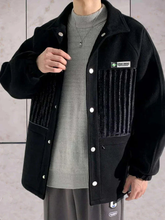 Rugged Cotton Relaxed Fit Men's Jacket - OutfitLondon