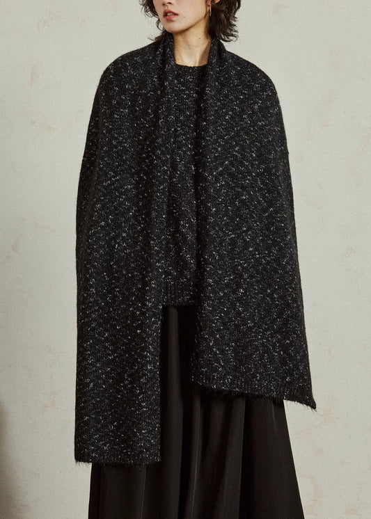 Reversible Wool Scarf And Sweater Set Thick Cozy Autumn Dual Wear - OutfitLondon