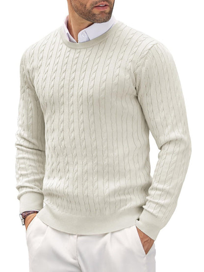 Men's Classic Fit Premium Crew Neck Pullover Sweater