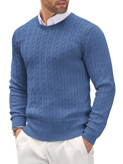 Men's Classic Fit Premium Crew Neck Pullover Sweater