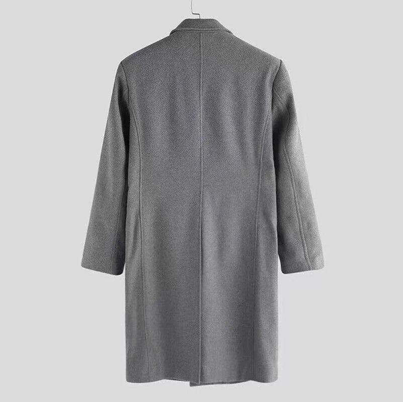 Classic Men's Trench Coat with Slim Fit Design