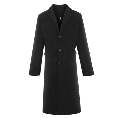 Classic Men's Trench Coat with Slim Fit Design