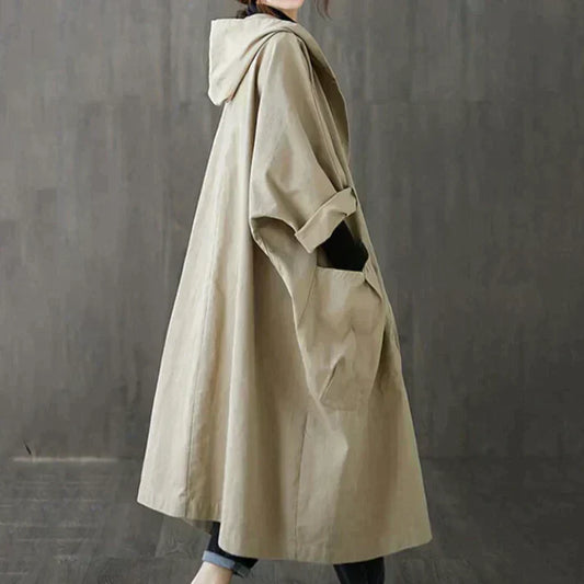 Dael Women's Oversized Trench Coat - OutfitLondon