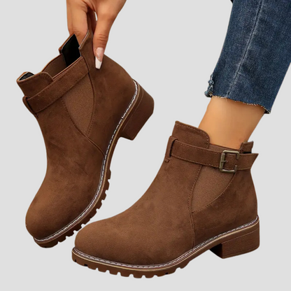 Ladies Elastic Side Ankle Boots