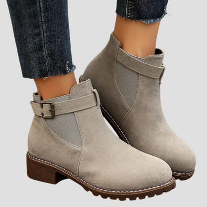 Ladies Elastic Side Ankle Boots