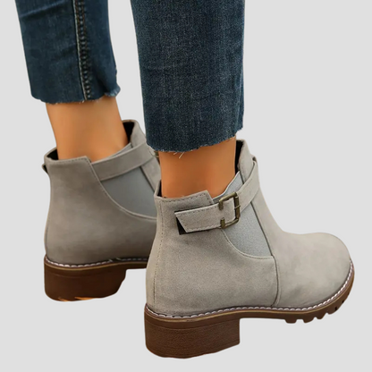 Ladies Elastic Side Ankle Boots