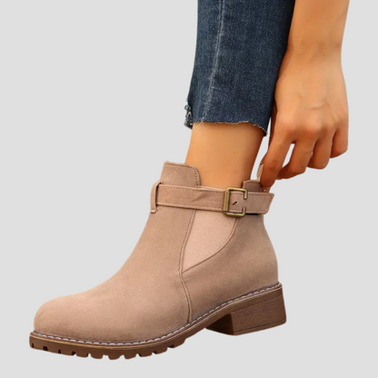 Ladies Elastic Side Ankle Boots