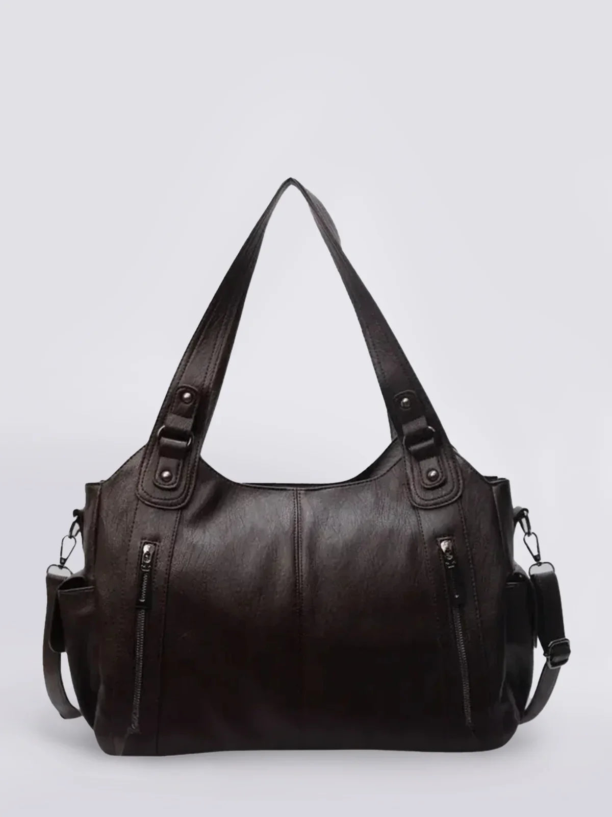 Stylish Faux Leather Tote Bag for Ladies