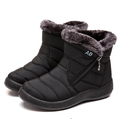 Warm Women's Ankle Boots with Soft Fleece Lining