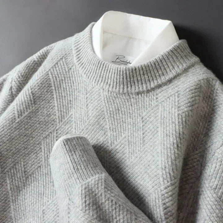 Luxurious Mens Cashmere Crew Neck Sweaters